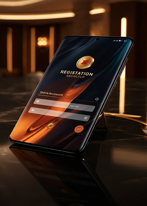 Screenshot des benutzerfreundlichen Registrierungsformulars von Flagman Casino, das die Eingabe von E-Mail und Passwort für einen schnellen Start anzeigt.